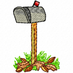 Mailbox Embroidery Design 4 Mailbox Embroidery Design 4